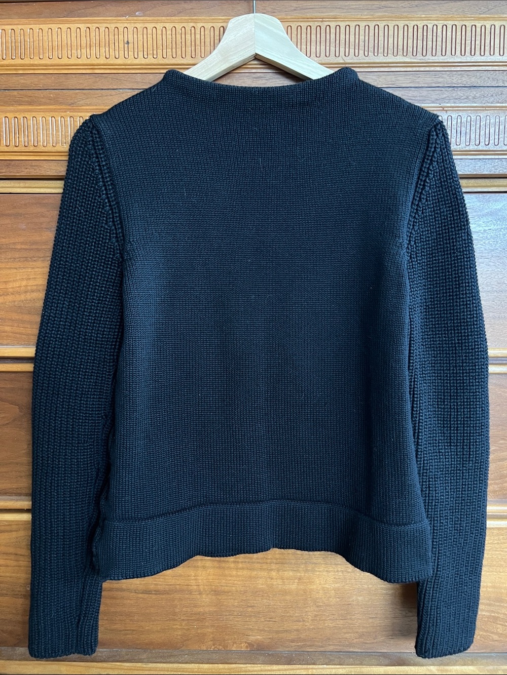 Vintage Prada Sport 100% Wool Black Knit Sweater